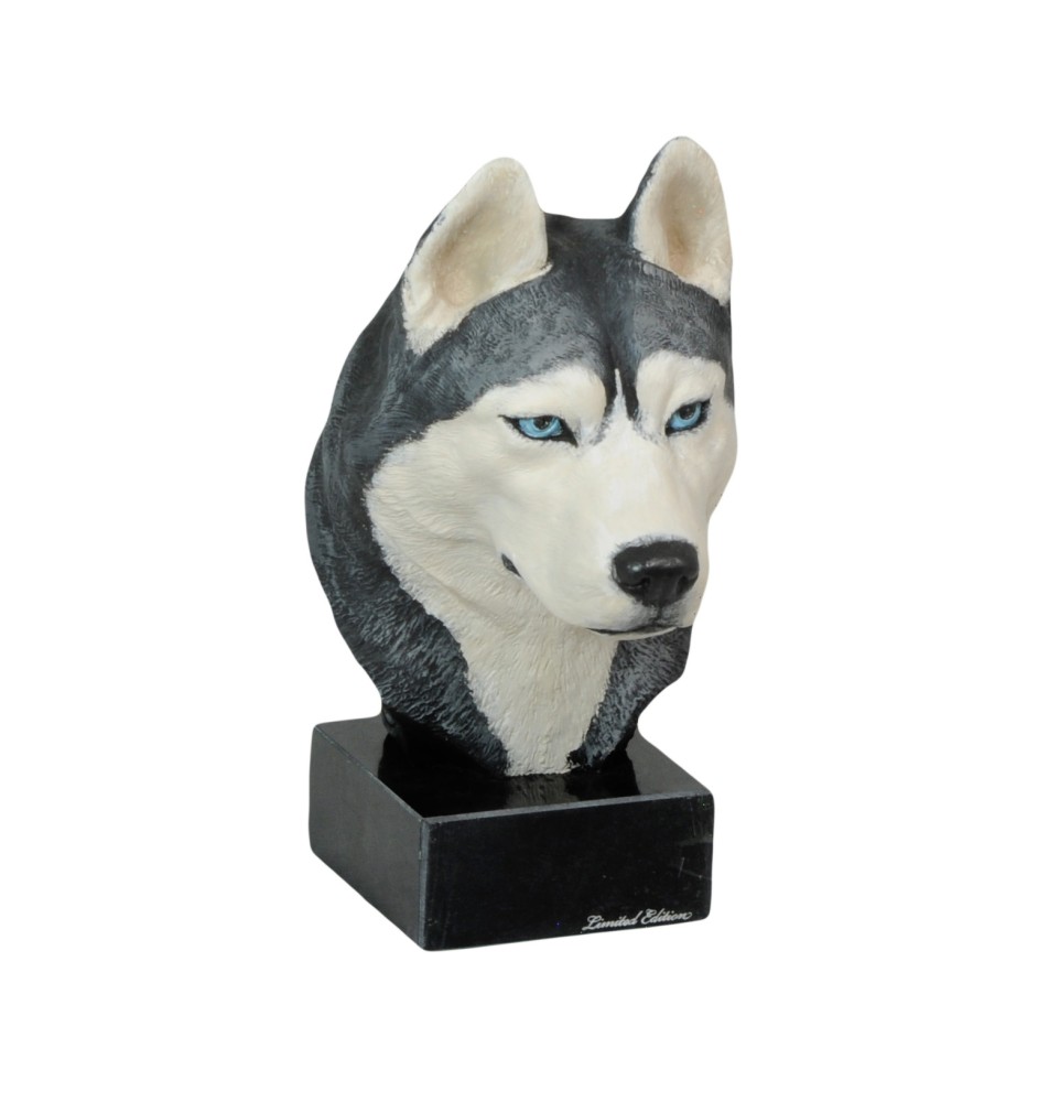 Husky syberyjski ręcznie pomalowana statuetka Art-Dog